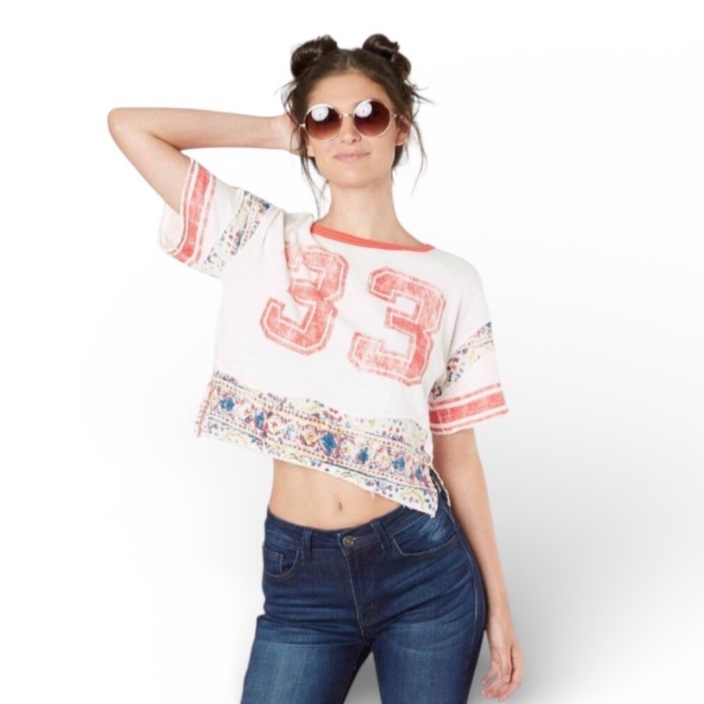 We The Free RARE Nicky cropped graphic Tee